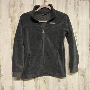Columbia Grey Fleece Zipper Jacket Medium